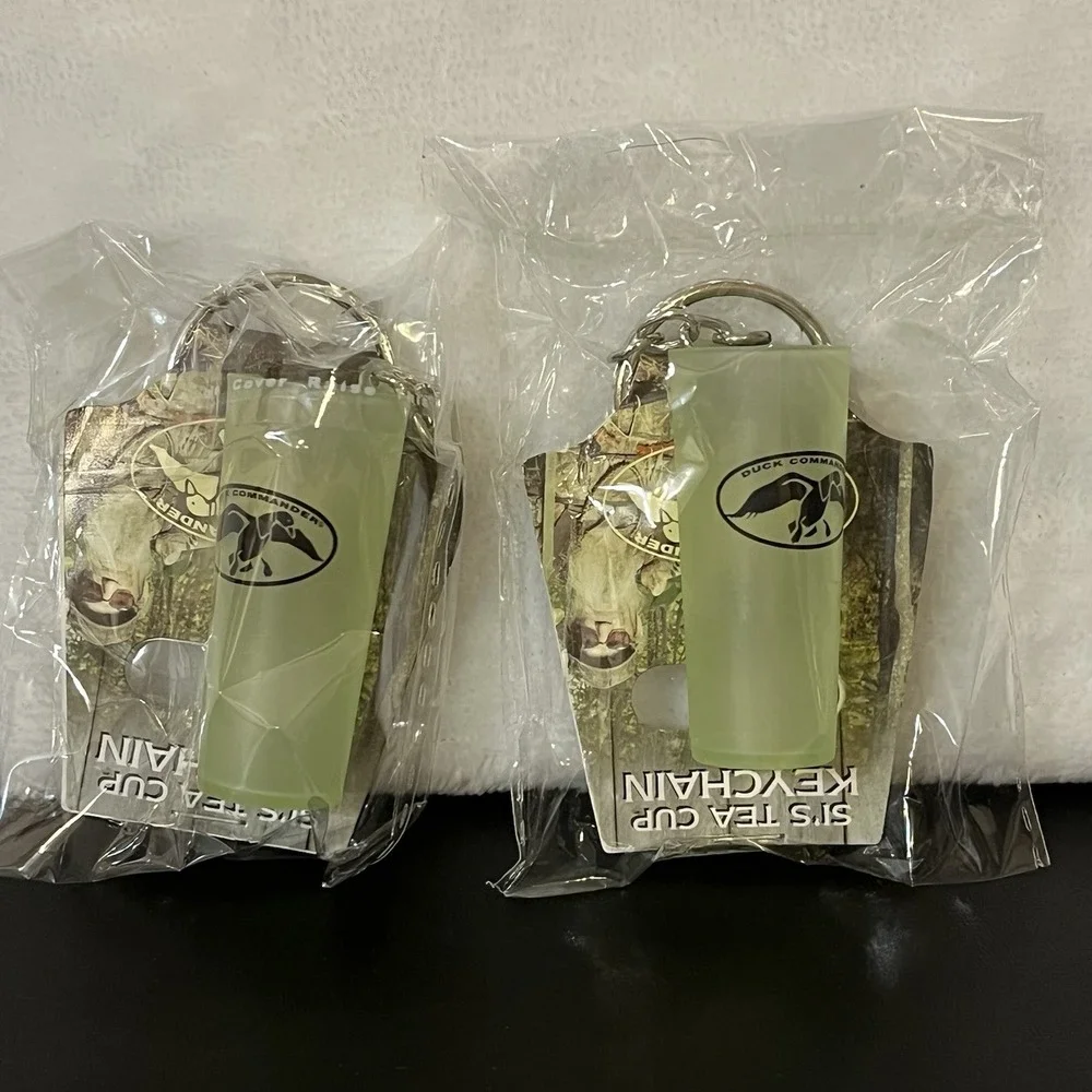 Uncle Si's Tea Cup KEYCHAIN Duck Dynasty Duck Commander Lot of 2 NEW in package